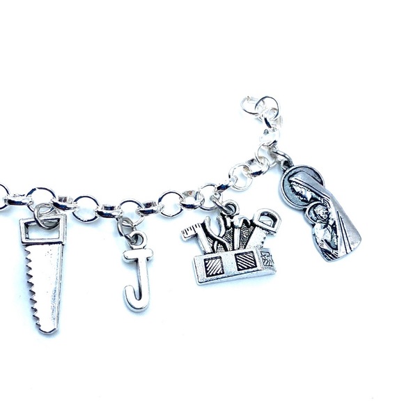 Saint Joseph Charm Bracelet Religious Christianity - Picture 6 of 8